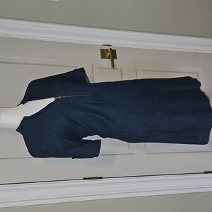 Anne Klein Blue Sheath Dress Size 8
